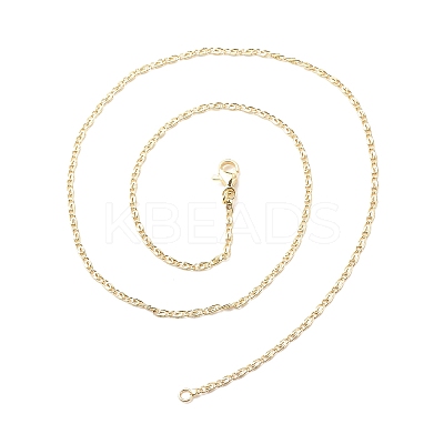Brass Lumachina Chains Necklace for Women LS-NJEW-P265-34G-1