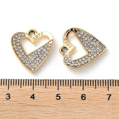 Alloy Rhinestone Pendants PALLOY-P297-01G-1