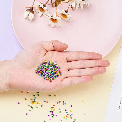 3500Pcs 7 Style 12/0 Glass Round Seed Beads SEED-YW0001-36-1