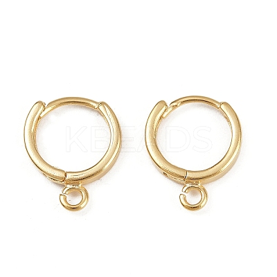 Brass Hoop Earring Findings KK-P310-26B-G-1