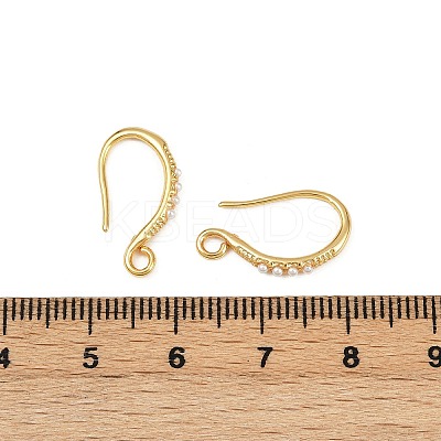 Brass Earring Hooks KK-B137-15G-02-1