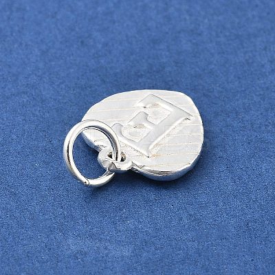 925 Sterling Silver Heart with Capital Letter Charms STER-S009-13E-S-1