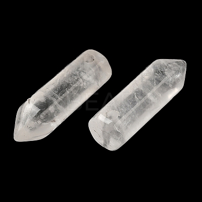 Natural Quartz Crystal Pointed Pendants G-C158-05C-1