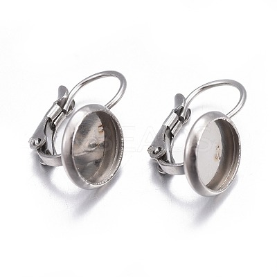 Tarnish Resistant 304 Stainless Steel Leverback Earring Findings STAS-H423-01P-1