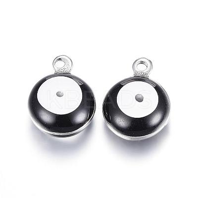 304 Stainless Steel Enamel Charms STAS-G122-26-1