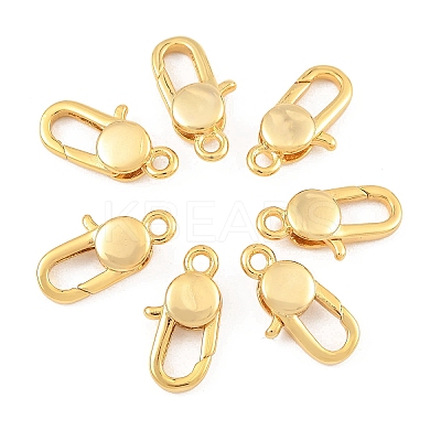 SHEGRACE Brass Lobster Claw Clasps XGR0014G-50G-1
