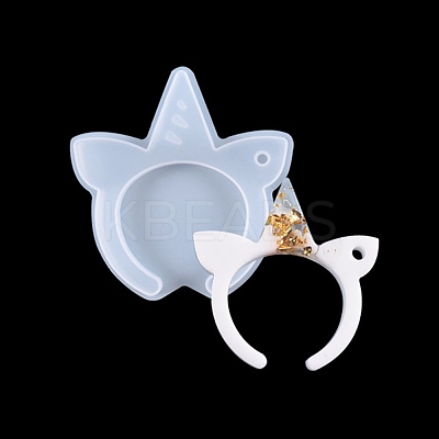 Unicorn Keychain Silicone Molds X-DIY-I036-25-1