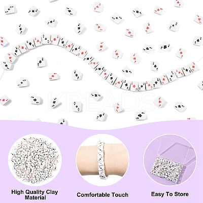 200Pcs Handmade Polymer Clay Beads CLAY-YW0002-62-1