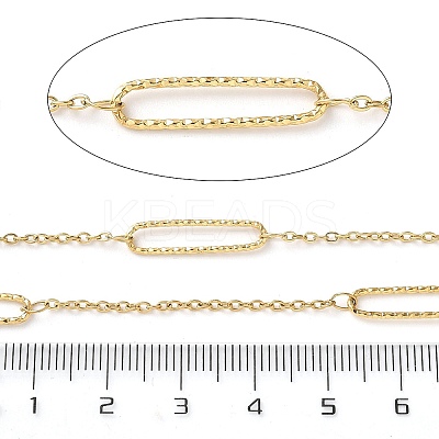 304 Stainless Steel Oval & Cable Chains CHS-C015-04A-G-1