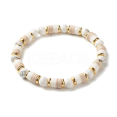 Love Beads Stacking Stretch Bracelets Set for Women BJEW-JB07162-1