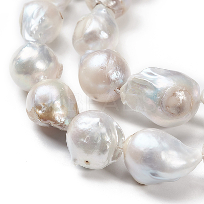 Natural Baroque Pearl Keshi Pearl Beads Strands PEAR-K004-20-1
