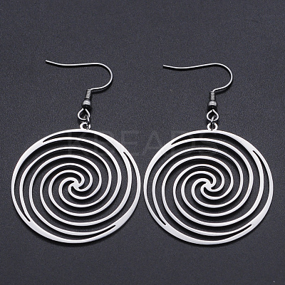 Non-Tarnish 201 Stainless Steel Dangle Earrings X-STAS-S105-JN602-1-1