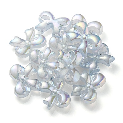 UV Plating Luminous Transparent Acrylic Beads OACR-P010-07D-1