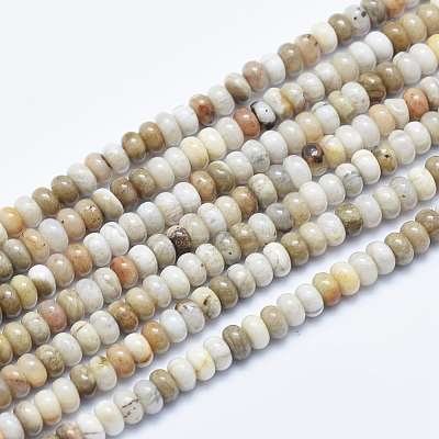 Natural Silver Leaf Jasper Beads Strands G-E444-36B-1