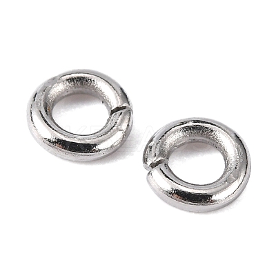 Tarnish Resistant 304 Stainless Steel Open Jump Rings STAS-Q186-02-4x1mm-1