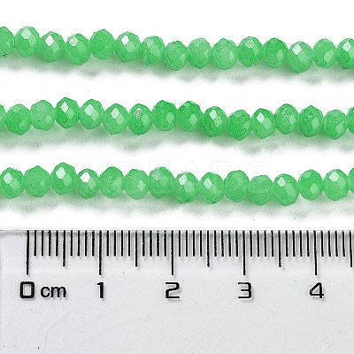 Baking Paint Imitation Jade Glass Bead Strands DGLA-A034-J4MM-A10-1
