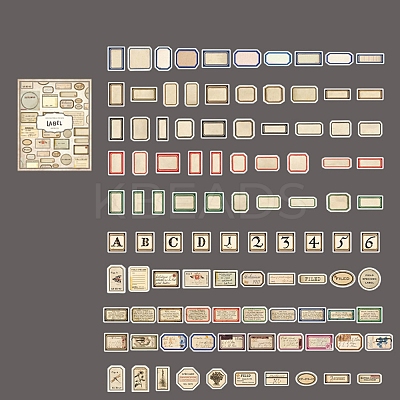100PCS Paper Stickers Self-Adhesive Stickers PW-WG40513-04-1