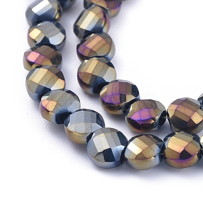 Electroplate Glass Beads Strands X-EGLA-J149-A-6mm-FR06-1