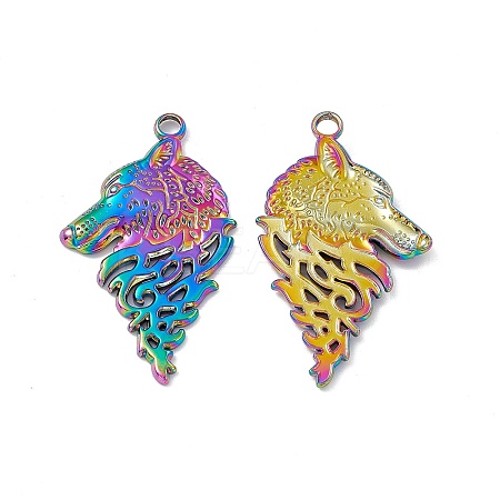Ion Plating(IP) 304 Stainless Steel Pendants STAS-B031-25R-1