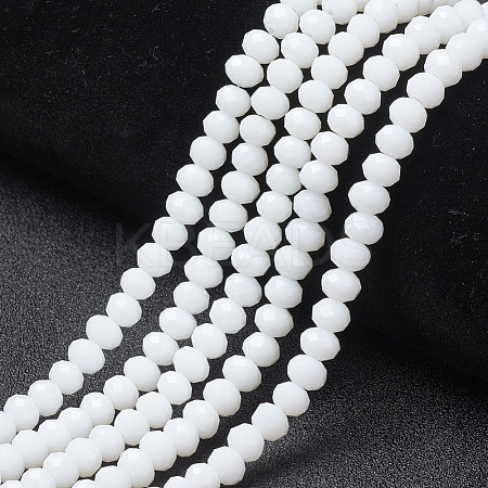 Opaque Solid Color Imitation Jade Glass Beads Strands EGLA-A044-P2mm-D01-1