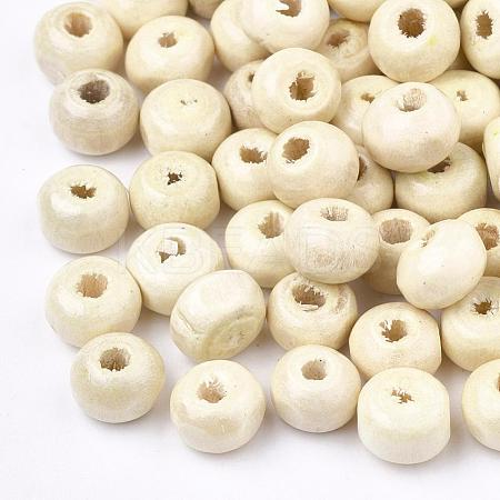 Dyed Natural Wood Beads WOOD-Q006-6mm-04-LF-1