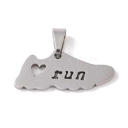 Non-Tarnish 201 Stainless Steel Pendants STAS-A094-22P-1