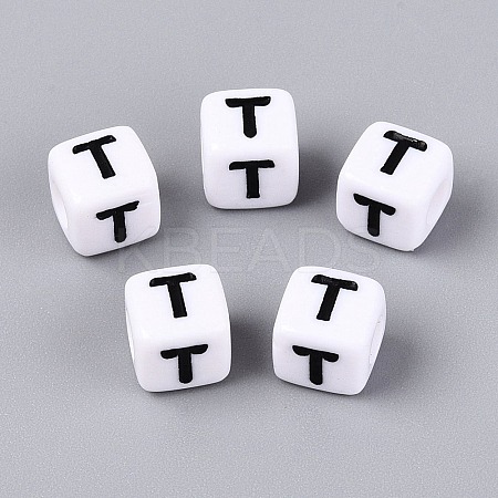 Opaque Acrylic Beads SACR-N020-04A-T-1