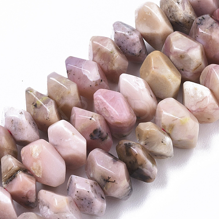 Natural Pink Opal Beads Strands G-R462-21-1