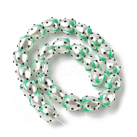 Baking Paint Baking Paint Glass Beads LAMP-Z014-02F-1