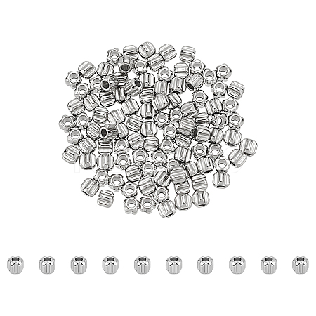 100Pcs 304 Stainless Steel Beads FIND-UN0016-19-1