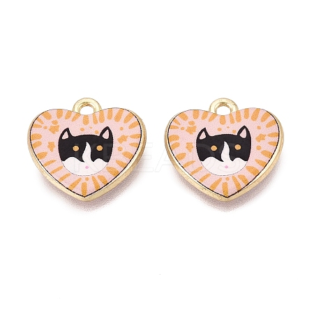 Valentine's Day Printed Alloy Pendants PALLOY-SZC0008-15C-1