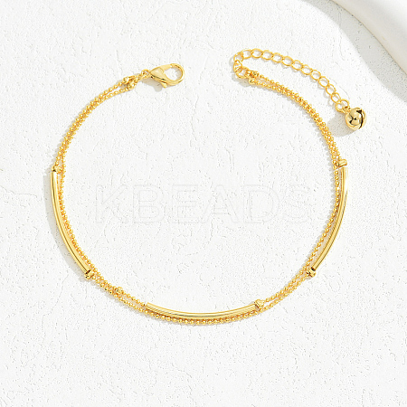 Gold Plated Brass Beads Anklets for Women YN6291-4-1