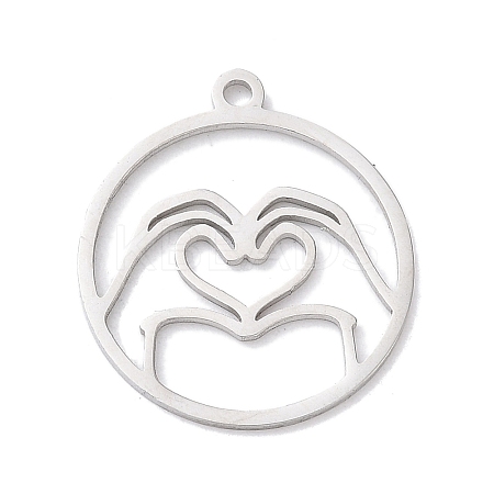 304 Stainless Steel Pendants STAS-Z131-01A-P-1