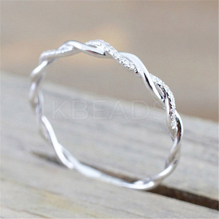 Alloy and Crystal Rhinestone Finger Rings FS-WGF6D8C-06-1