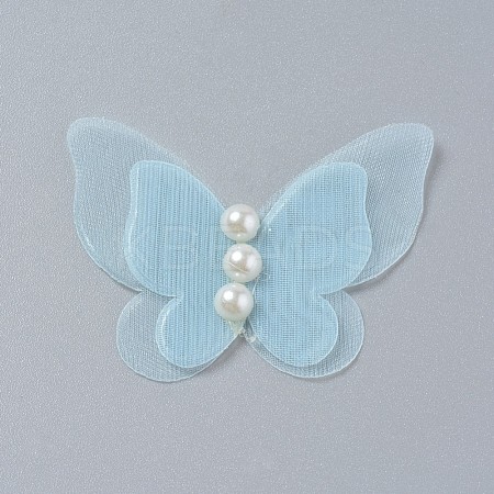 Butterfly Organza Ornaments AJEW-WH0079-F01-1