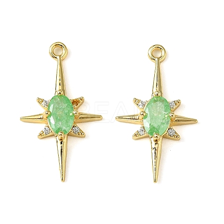 Brass Micro Pave Cubic Zirconia Pendants LS-KK-M277-08G-05-1