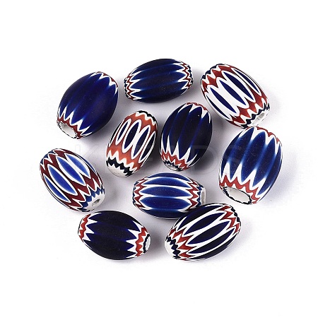 Handmade Millefiori Glass Barrel Beads LA-N002-30A-1