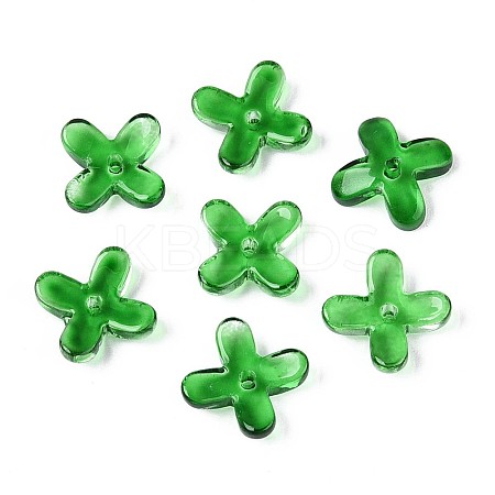 Transparent Glass Bead Caps GLAA-N060-01-1