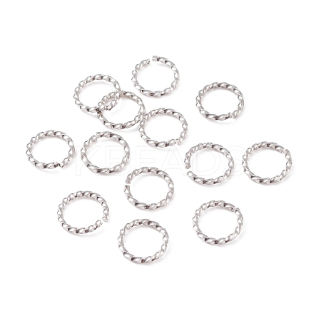 Tarnish Resistant 304 Stainless Steel Open Jump Rings STAS-F191-12P-D-1