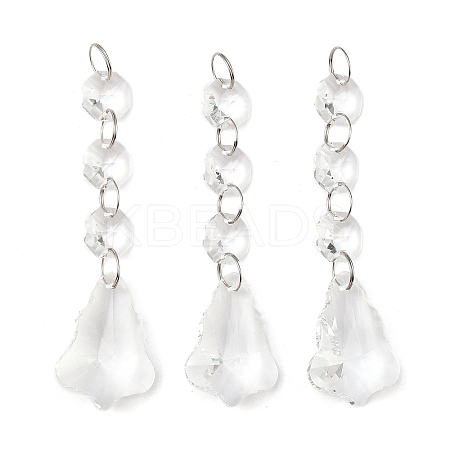 Transparent Glass Pendants for Curtains X-GLAA-WH0002-02-1