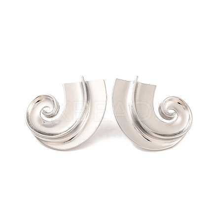 Brass Cubic Zirconia Stud Earrings for Women EJEW-U015-12P-1