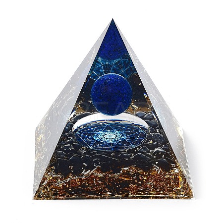 Orgonite Pyramid Resin Energy Generators DJEW-D013-01E-1