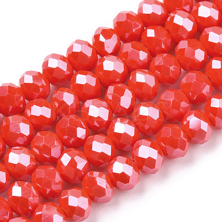Electroplate Glass Beads Strands LS-EGLA-A044-P3mm-A03-1