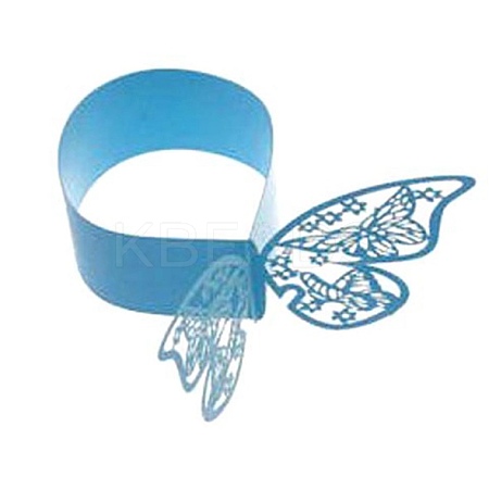 Iridescent Paper Napkin Rings AJEW-WH0002-21J-1