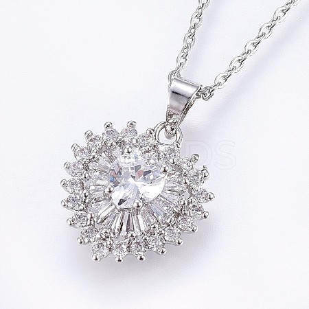 304 Stainless Steel Pendant Necklaces LS-NJEW-H486-03P-1