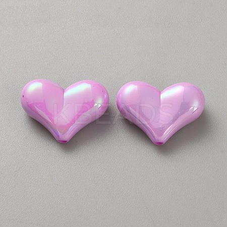 10Pcs Opaque Acrylic Beads LS-SACR-WH0008-020F-1