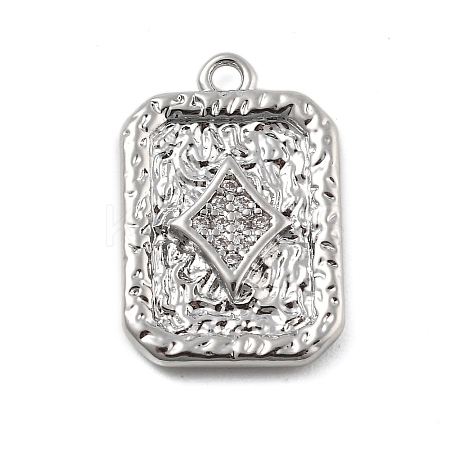 Brass Micro Pave Cubic Zirconia Pendants LS-KK-D283-30P-04-1