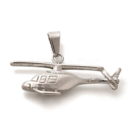 Anti-Tarnish 304 Stainless Steel Pendants STAS-U035-35P-01-1