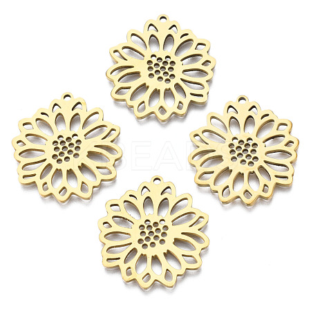 Ion Plating(IP) 201 Stainless Steel Pendants STAS-N098-047LG-1