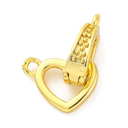 Brass Fold Over Clasps KK-Z078-38G-1